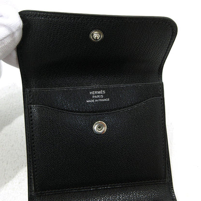 HERMES | エルメス イリアード コンパクト 二つ折り財布 コインケース ブラック【三重本店】