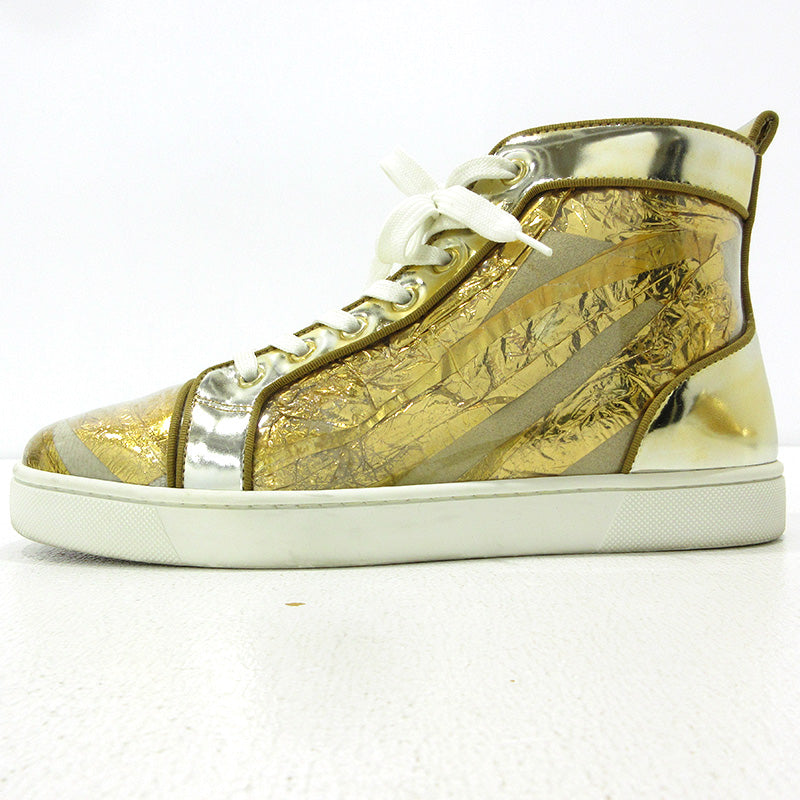Christian Louboutin | クリスチャンルブタン LOUIS ORLATO FLAT RUBAN スニーカー ゴールド【三重本店】