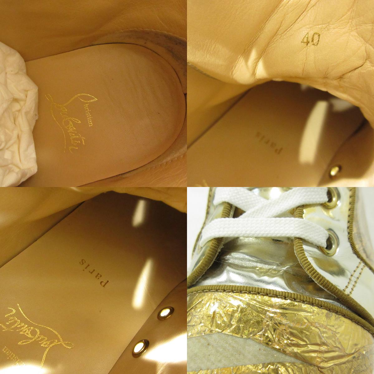 Christian Louboutin | クリスチャンルブタン LOUIS ORLATO FLAT RUBAN スニーカー ゴールド【三重本店】