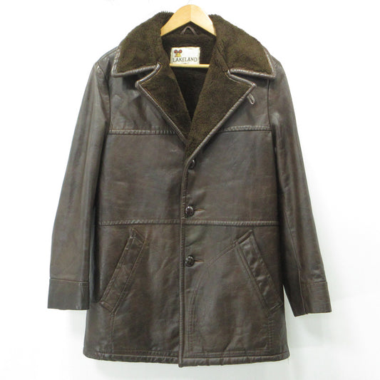 OLD | オールド LAKELAND｜レイクランド 70s ボアレザーコート レザージャケット レザー ブラウン サイズ：38【三重本店】