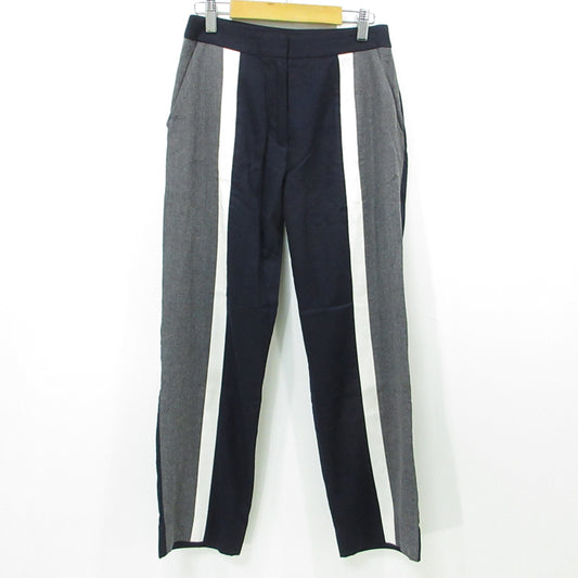 KENZO | ケンゾー F962PA1905AW Flannel Colorblock Cropped Slim Pant その他ボトムス ネイビー×グレー サイズ：34【三重本店】