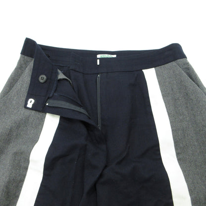 KENZO | ケンゾー F962PA1905AW Flannel Colorblock Cropped Slim Pant その他ボトムス ネイビー×グレー サイズ：34【三重本店】