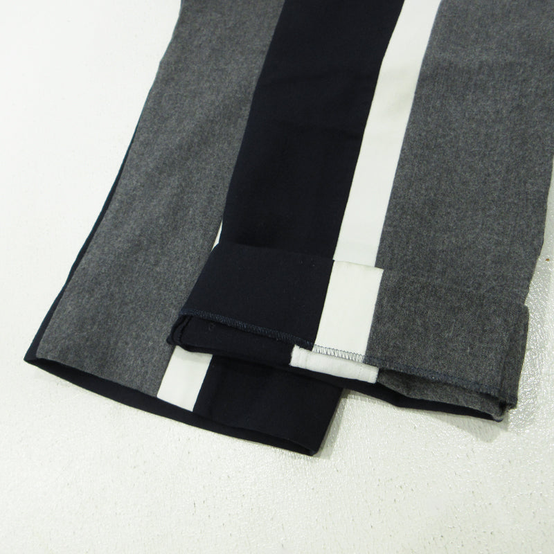 KENZO | ケンゾー F962PA1905AW Flannel Colorblock Cropped Slim Pant その他ボトムス ネイビー×グレー サイズ：34【三重本店】