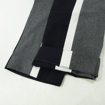 KENZO | ケンゾー F962PA1905AW Flannel Colorblock Cropped Slim Pant その他ボトムス ネイビー×グレー サイズ：34【三重本店】