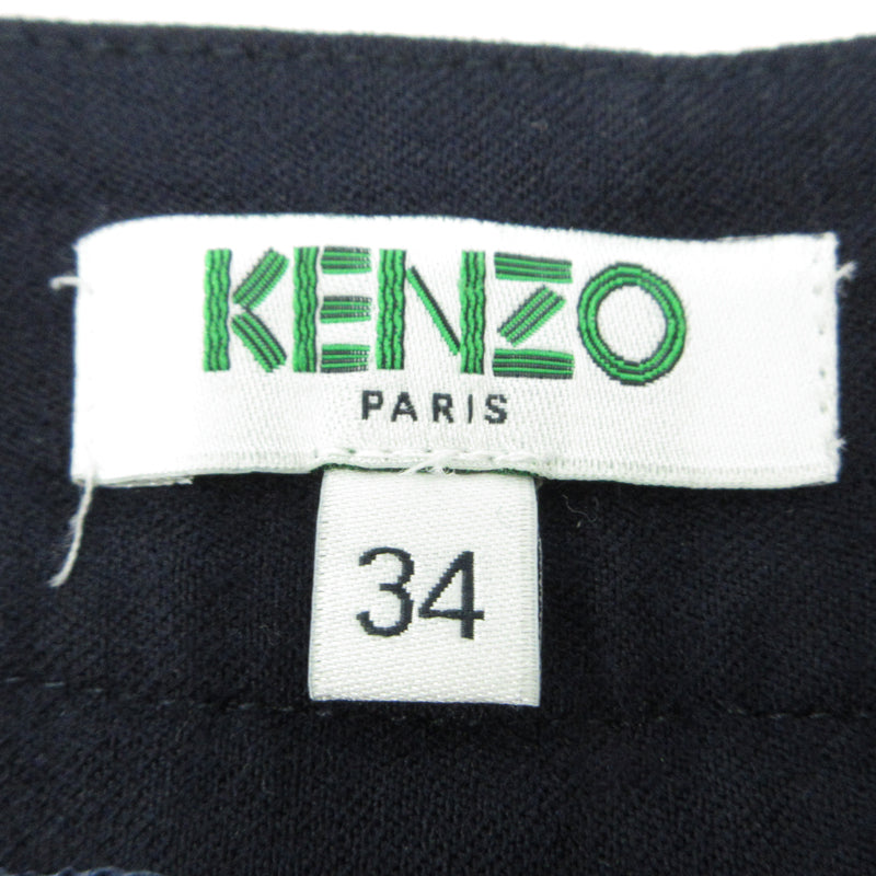 KENZO | ケンゾー F962PA1905AW Flannel Colorblock Cropped Slim Pant その他ボトムス ネイビー×グレー サイズ：34【三重本店】