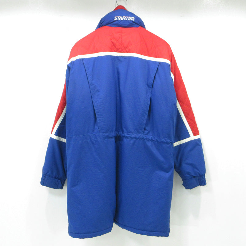 STARTER | スターター X NFL GIANTS 90s アメフト 中綿ジャケット ベンチコート 中綿ジャケット ブルー サイズ：L【三重本店】