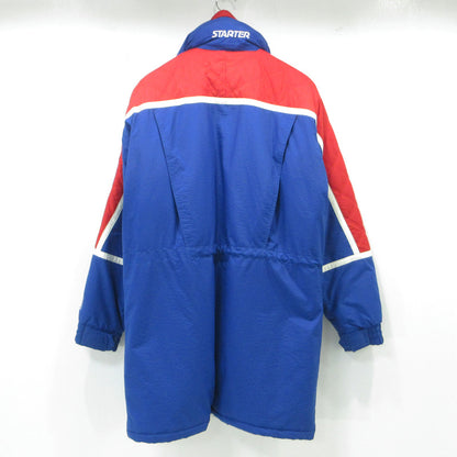 STARTER | スターター X NFL GIANTS 90s アメフト 中綿ジャケット ベンチコート 中綿ジャケット ブルー サイズ：L【三重本店】