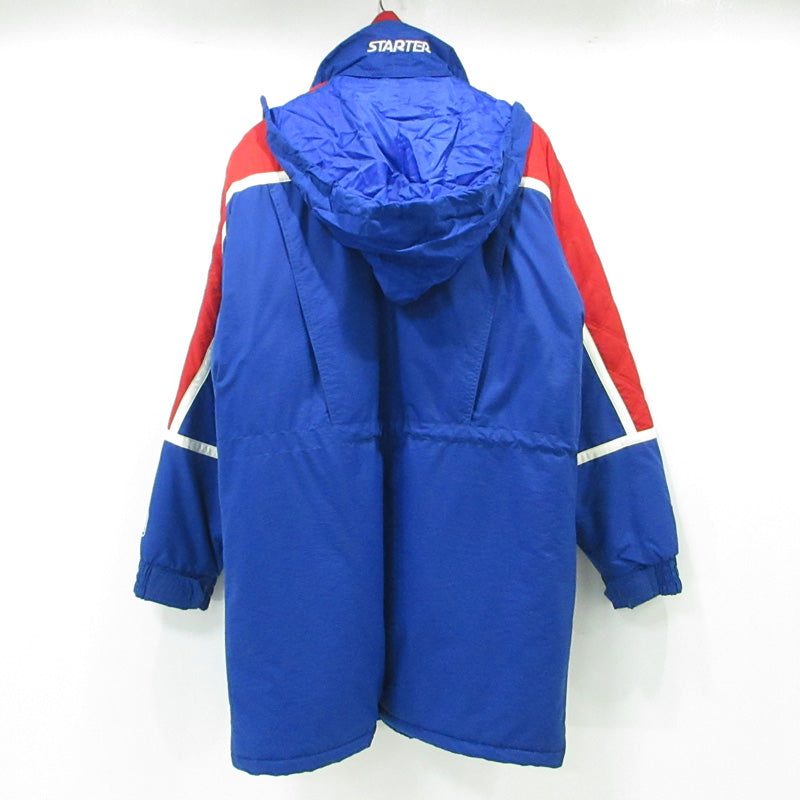 STARTER | スターター X NFL GIANTS 90s アメフト 中綿ジャケット ベンチコート 中綿ジャケット ブルー サイズ：L【三重本店】