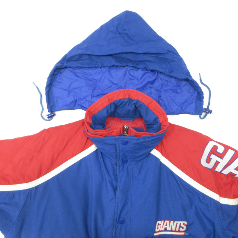 STARTER | スターター X NFL GIANTS 90s アメフト 中綿ジャケット ベンチコート 中綿ジャケット ブルー サイズ：L【三重本店】