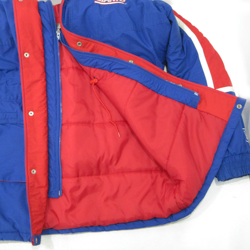 STARTER | スターター X NFL GIANTS 90s アメフト 中綿ジャケット ベンチコート 中綿ジャケット ブルー サイズ：L【三重本店】