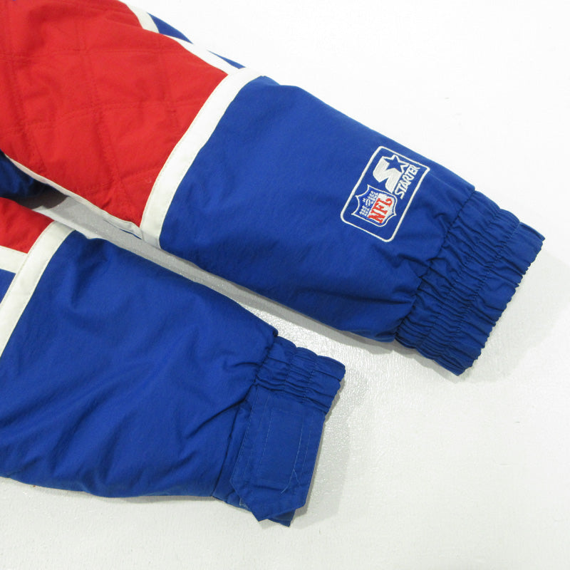 STARTER | スターター X NFL GIANTS 90s アメフト 中綿ジャケット ベンチコート 中綿ジャケット ブルー サイズ：L【三重本店】