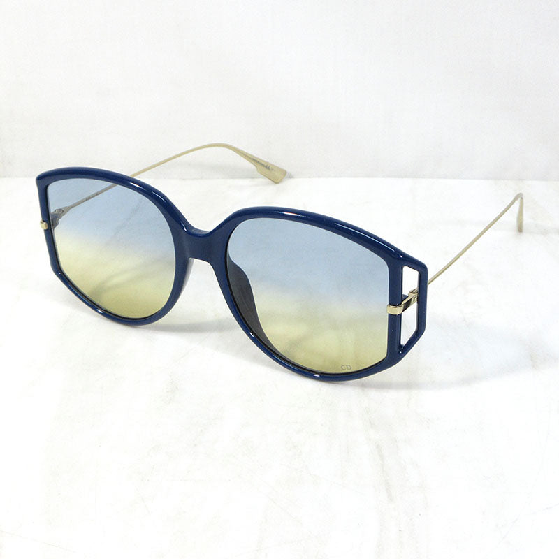 Christian Dior | クリスチャンディオール Direction 2 オーバル サイズ：54□17-145 サングラス PJP84 フレーム：ブルー系×ゴールド / レンズ：ブルー系×イエロー系(グラデーション)【三重本店】