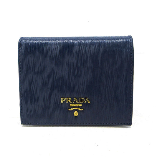 PRADA | プラダ ヴィッテロムーヴ 二つ折り財布 1MV204 ブルー【三重本店】