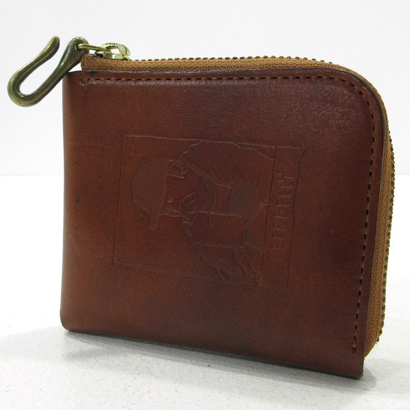 BEERBELLY SMALL ROUND WALLET 二つ折り財布 ブラウン【三重本店】