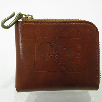 BEERBELLY SMALL ROUND WALLET 二つ折り財布 ブラウン【三重本店】