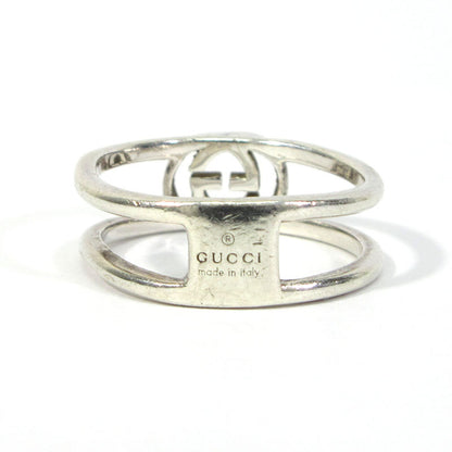GUCCI | グッチ インターロッキングG スリム オープン バンド サイズ：9(グッチリングサイズ) リング・指輪 298036 J8400 8106 シルバー【三重本店】