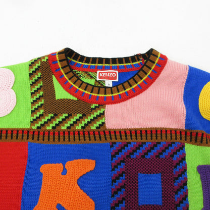 KENZO | ケンゾー BOKE Boy パッチワークジャンパー ニット FD55PU3753CO マルチカラー サイズ：M【三重本店】