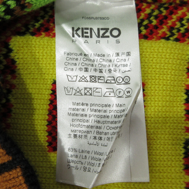 KENZO | ケンゾー BOKE Boy パッチワークジャンパー ニット FD55PU3753CO マルチカラー サイズ：M【三重本店】