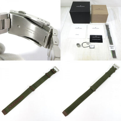 HAMILTON | ハミルトン Khaki Field Expedition Auto 純正メタルバンド交換品 腕時計 H70225510 アナログ表示 自動巻き(手巻付き) ホワイト×シルバー【三重本店】