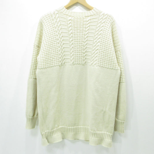 Maison Margiela | メゾンマルジェラ CABLE KNIT WOOL SWEATER ウールセーター ニット S30GP0336 ホワイト 生成り サイズ：M【三重本店】