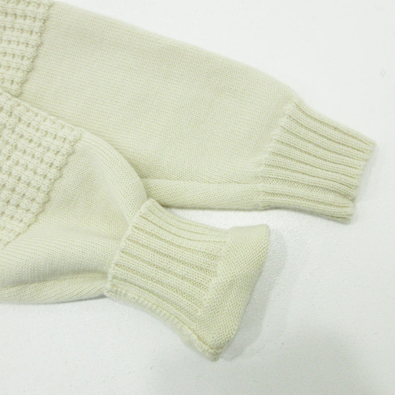 Maison Margiela | メゾンマルジェラ CABLE KNIT WOOL SWEATER ウールセーター ニット S30GP0336 ホワイト 生成り サイズ：M【三重本店】