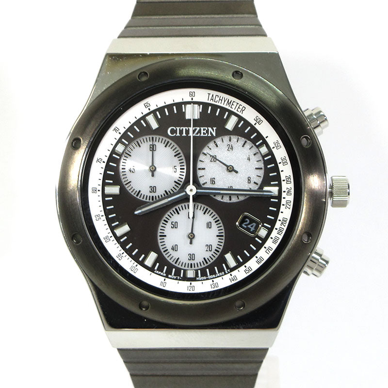 CITIZEN | シチズン BEAMS 別注 1984 CHRONO 腕時計 11-48-0748-848 クロノグラフ エコドライブ ブラック系×ホワイト×シルバー【三重本店】