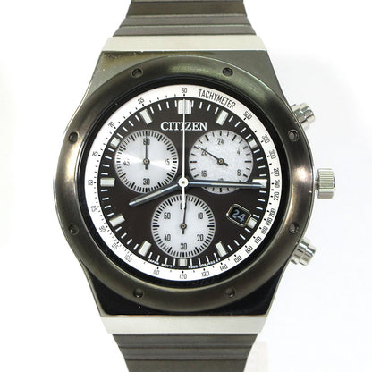 CITIZEN | シチズン BEAMS 別注 1984 CHRONO 腕時計 11-48-0748-848 クロノグラフ エコドライブ ブラック系×ホワイト×シルバー【三重本店】
