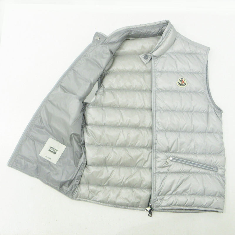 MONCLER | モンクレール GUI ダウンベスト I20911A10700 グレー シルバー サイズ：1【三重本店】