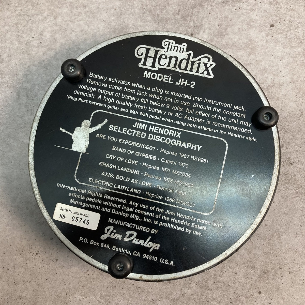 Jim Dunlop | ジムダンロップ 楽器 JH-2 Jimi Hendrix 送料無料!!【三重本店】