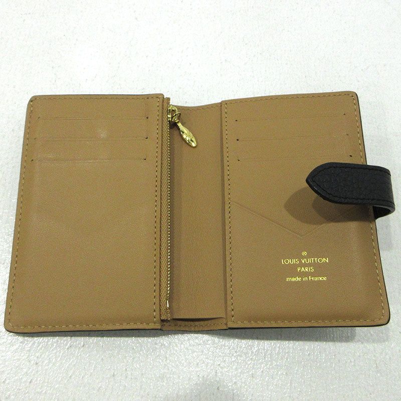 LOUIS VUITTON | ルイ・ヴィトン LVヴェルティカルウォレットコンパクト 二つ折り 二つ折り財布 M81561 ブラック【三重本店】