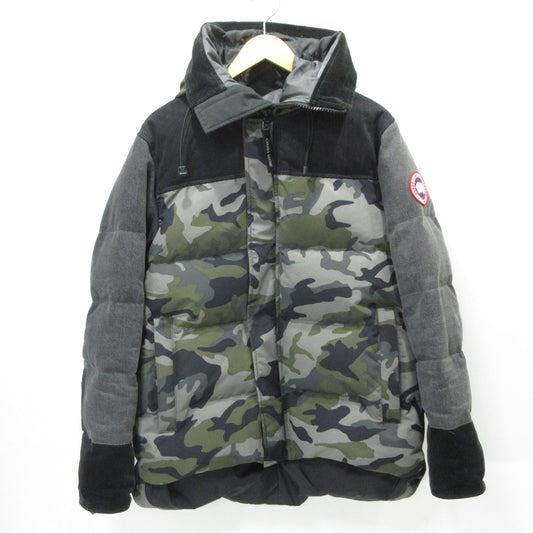 eYe COMME des GARCONS JUNYA WATANABE MAN | アイコムデギャルソンジュンヤワタナベマン × CANADA GOOSE カナダグース MacMillan Parka マクミラン 迷彩柄 総柄切替え ダウンジャケット WF-J901 グレー×マルチカラー カモ サイズ：L【三重本店】