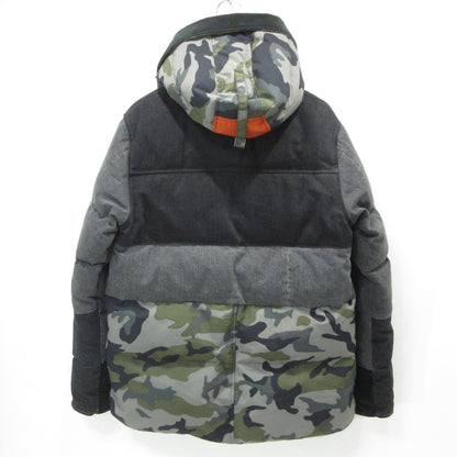 eYe COMME des GARCONS JUNYA WATANABE MAN | アイコムデギャルソンジュンヤワタナベマン × CANADA GOOSE カナダグース MacMillan Parka マクミラン 迷彩柄 総柄切替え ダウンジャケット WF-J901 グレー×マルチカラー カモ サイズ：L【三重本店】