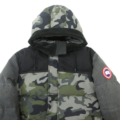 eYe COMME des GARCONS JUNYA WATANABE MAN | アイコムデギャルソンジュンヤワタナベマン × CANADA GOOSE カナダグース MacMillan Parka マクミラン 迷彩柄 総柄切替え ダウンジャケット WF-J901 グレー×マルチカラー カモ サイズ：L【三重本店】