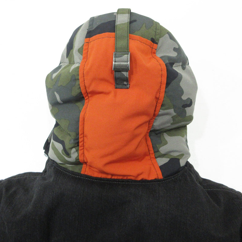 eYe COMME des GARCONS JUNYA WATANABE MAN | アイコムデギャルソンジュンヤワタナベマン × CANADA GOOSE カナダグース MacMillan Parka マクミラン 迷彩柄 総柄切替え ダウンジャケット WF-J901 グレー×マルチカラー カモ サイズ：L【三重本店】