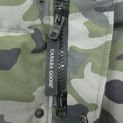 eYe COMME des GARCONS JUNYA WATANABE MAN | アイコムデギャルソンジュンヤワタナベマン × CANADA GOOSE カナダグース MacMillan Parka マクミラン 迷彩柄 総柄切替え ダウンジャケット WF-J901 グレー×マルチカラー カモ サイズ：L【三重本店】