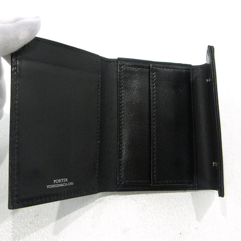 PORTER | ポーター PLUME 三つ折り財布 179-03874 ブラック【三重本店】