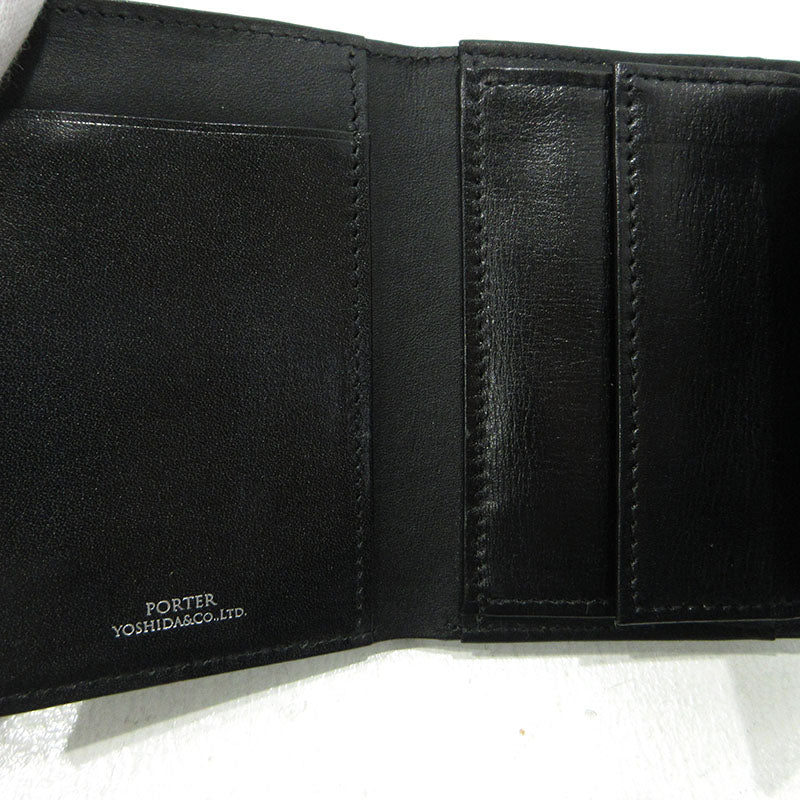 PORTER | ポーター PLUME 三つ折り財布 179-03874 ブラック【三重本店】