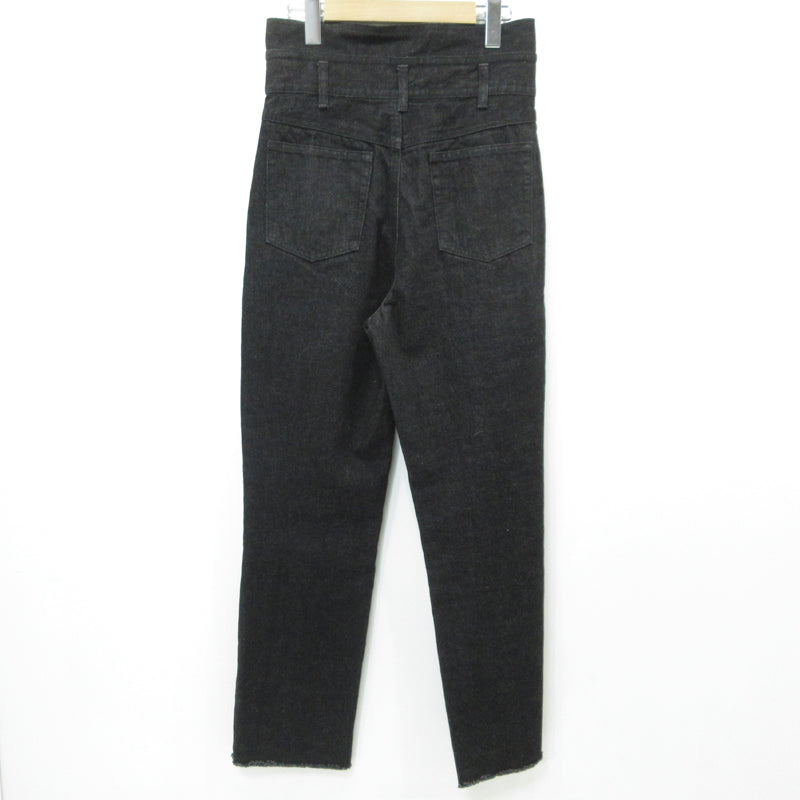 MAISON SPECIAL | メゾンスペシャル High Waist Denim Pants デニムパンツ ブラック サイズ：M【三重本店】