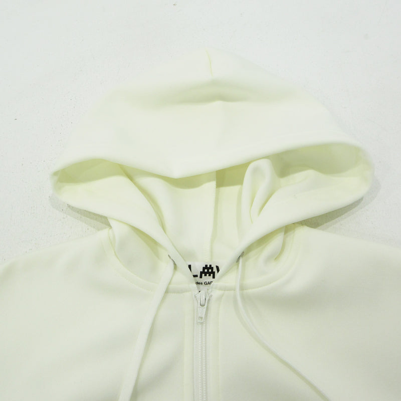 PLAY COMME des GARCONS | プレイコムデギャルソン ジップアップパーカー インベーダー パーカー AZ-T334-051-3-4 ホワイト サイズ：M【三重本店】