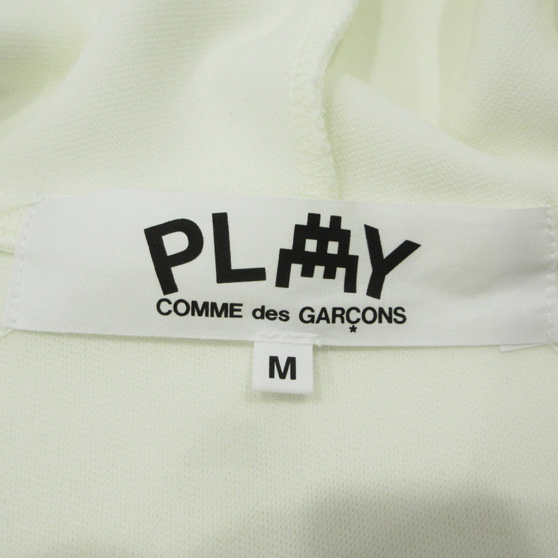 PLAY COMME des GARCONS | プレイコムデギャルソン ジップアップパーカー インベーダー パーカー AZ-T334-051-3-4 ホワイト サイズ：M【三重本店】