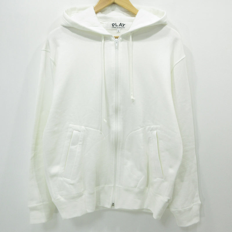 PLAY COMME des GARCONS | プレイコムデギャルソン パーカー AX-T343 ホワイト サイズ：L【三重本店】