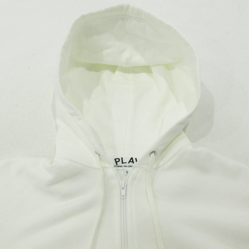 PLAY COMME des GARCONS | プレイコムデギャルソン パーカー AX-T343 ホワイト サイズ：L【三重本店】