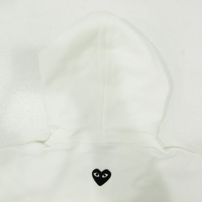 PLAY COMME des GARCONS | プレイコムデギャルソン BLACK HEART ブラックハート長袖ジップ パーカー AX-T343-051-2-7 ホワイト サイズ：XL【三重本店】