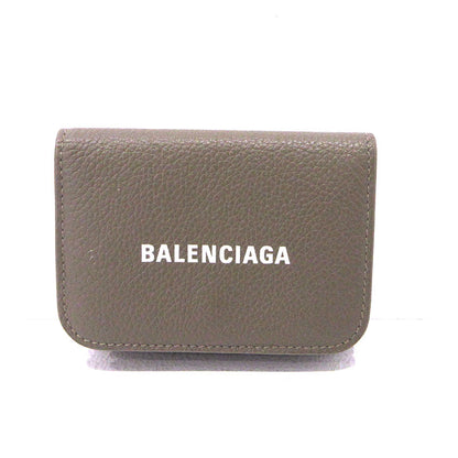 BALENCIAGA | バレンシアガ エブリデイ コンパクトウォレット 三つ折り財布 593813 ブラウン【三重本店】