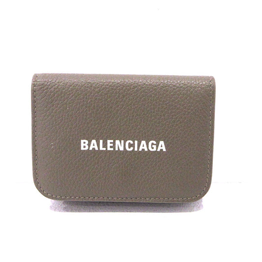 BALENCIAGA | バレンシアガ エブリデイ コンパクトウォレット 三つ折り財布 593813 ブラウン【三重本店】
