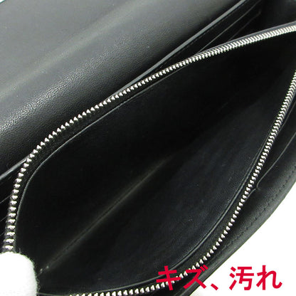 CELINE | セリーヌ ラージ 二つ折り トロッター ラージ フラップマルチファクション 長財布 107853 ブラック【三重本店】