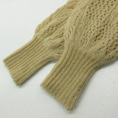 Botanical Pattern Knitted Lame Cardigan カーディガン MM22PS-KN732 ベージュ サイズ：1【三重本店】