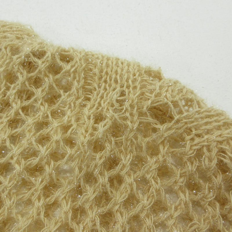 Botanical Pattern Knitted Lame Cardigan カーディガン MM22PS-KN732 ベージュ サイズ：1【三重本店】