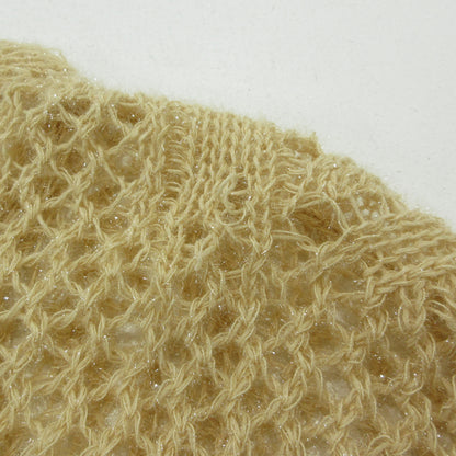 Botanical Pattern Knitted Lame Cardigan カーディガン MM22PS-KN732 ベージュ サイズ：1【三重本店】
