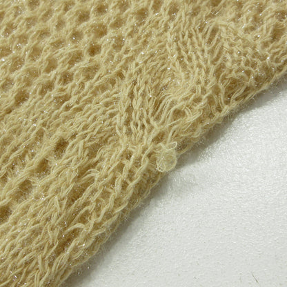Botanical Pattern Knitted Lame Cardigan カーディガン MM22PS-KN732 ベージュ サイズ：1【三重本店】